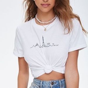 Forever 21 white Paris shirt